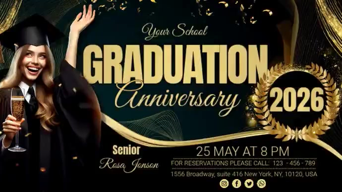 Graduation Template | PosterMyWall