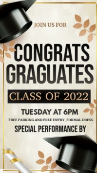 graduation Digital Display (9:16) template
