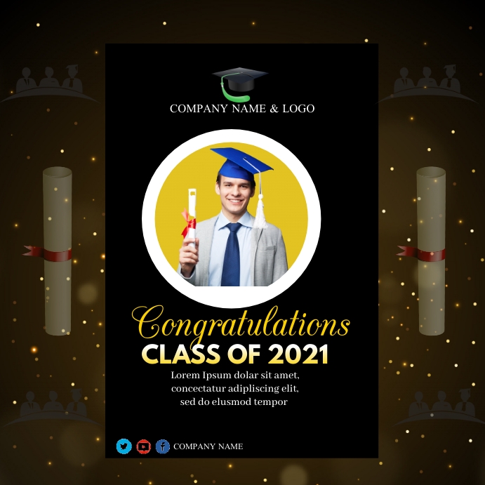 Graduation Template | PosterMyWall