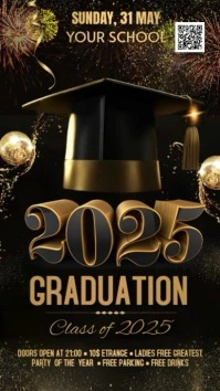 Graduation Ekran reklamowy (9:16) template