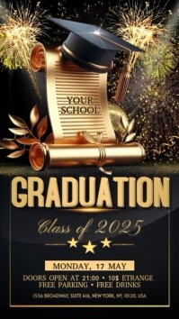 Graduation Digitalanzeige (9:16) template