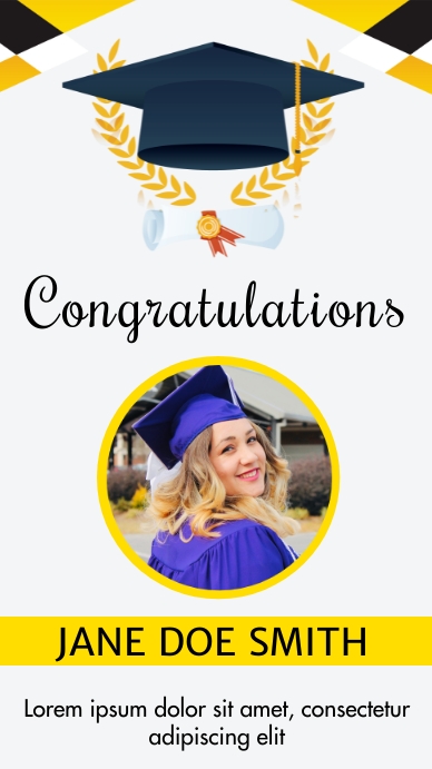 Graduation Template | PosterMyWall