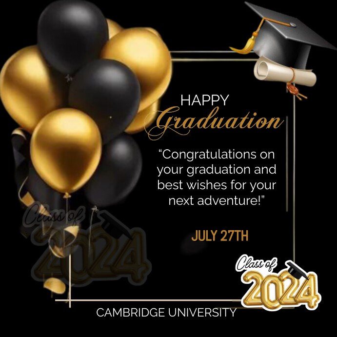 Graduation Template | PosterMyWall