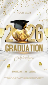 Graduation Display Ekran reklamowy (9:16) template