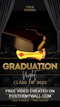 Graduation Flash Screen Graduation Display Template | PosterMyWall