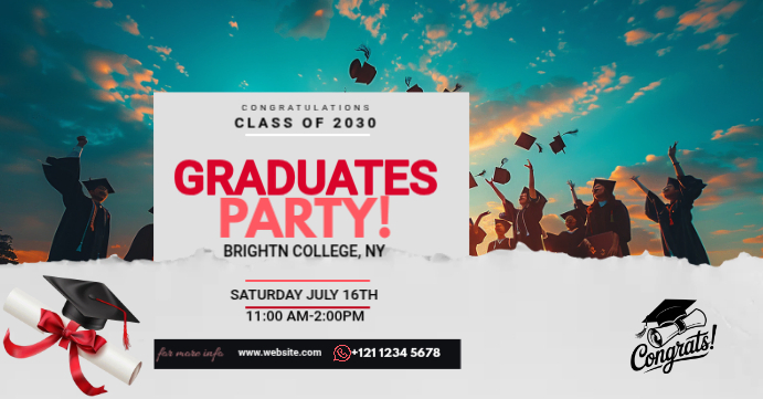 Graduation Event Template | PosterMyWall