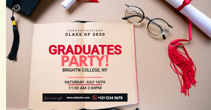 Graduation Event Template | PosterMyWall