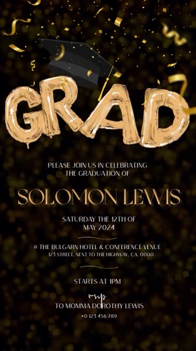 graduation event FLYER TEMPLATE | PosterMyWall