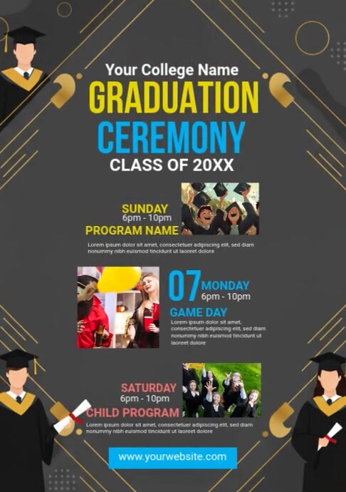 Copy of Graduation Event Program List | PosterMyWall