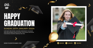 Graduation Facebook Cover Banner Template