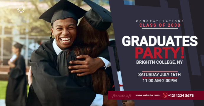 Graduation Facebook Event Template | PosterMyWall