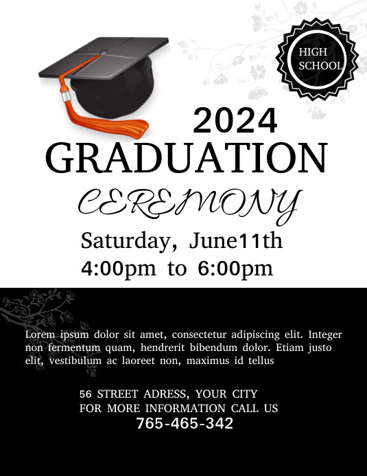 graduation flyer Template | PosterMyWall