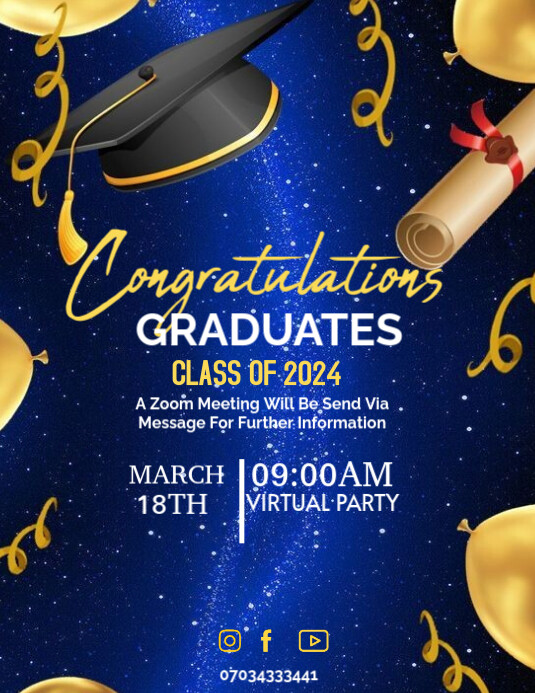 Copy of Graduation flyer | PosterMyWall