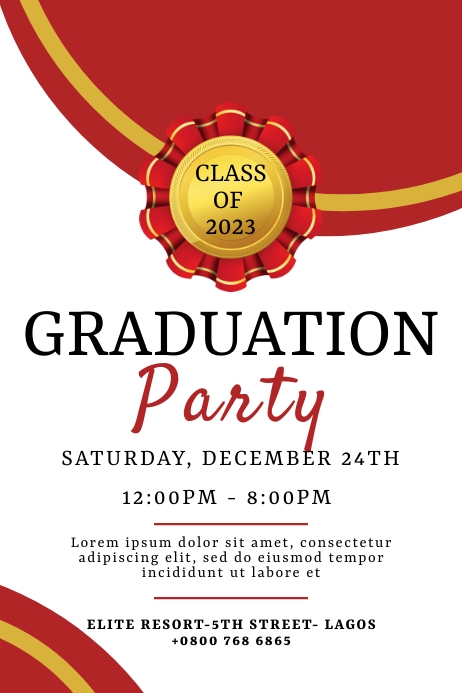 Graduation flyer Template | PosterMyWall