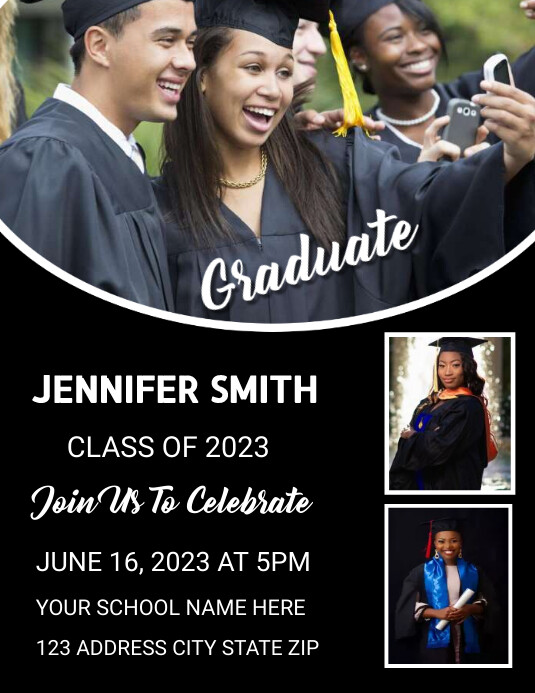 graduation flyer Template | PosterMyWall