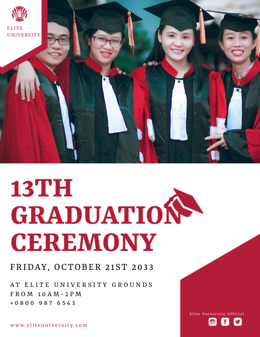 Graduation flyer Template | PosterMyWall