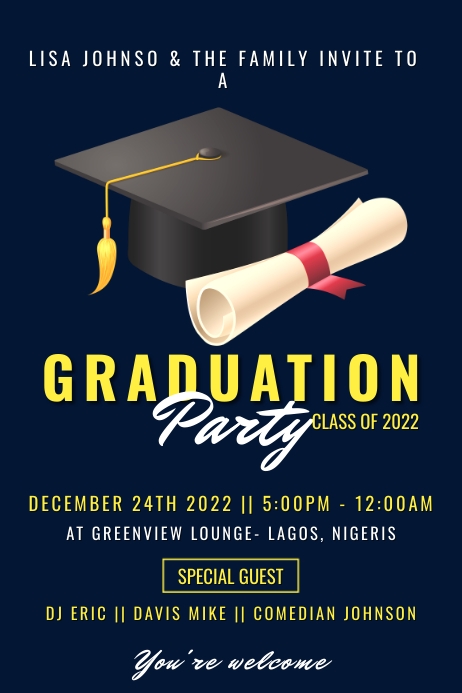 Graduation flyer Template | PosterMyWall