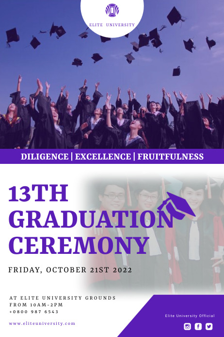 Graduation flyer Template | PosterMyWall