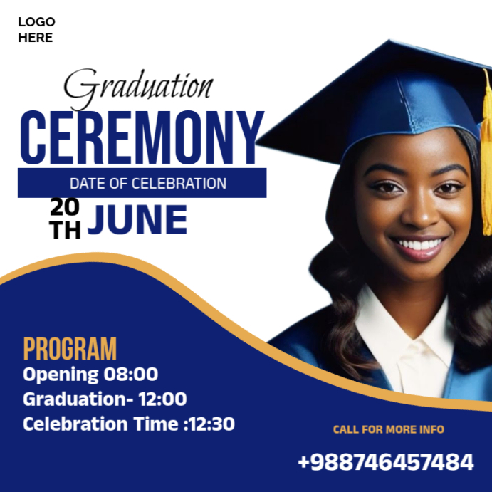 graduation flyer graduation party Template | PosterMyWall