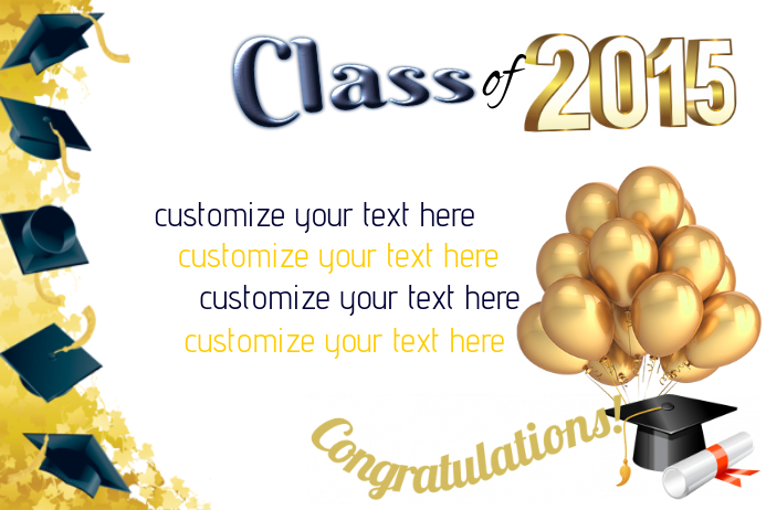 Graduation Flyer Itinerary Poster Template | PosterMyWall