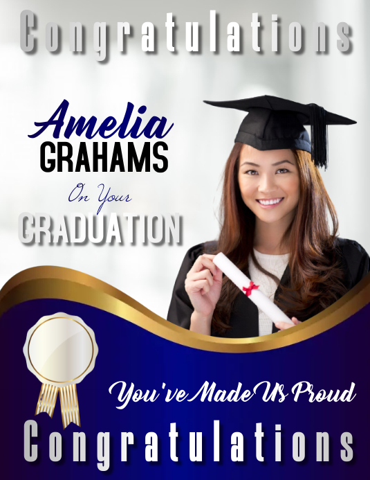 Graduation Flyer Poster Template PosterMyWall