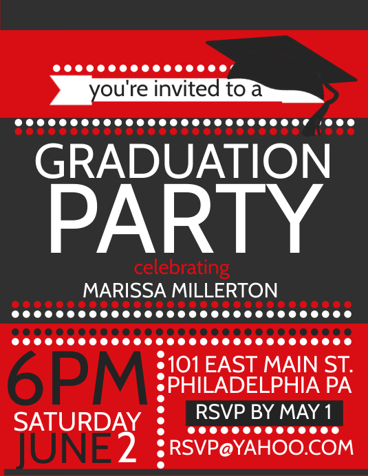 Graduation Template PosterMyWall