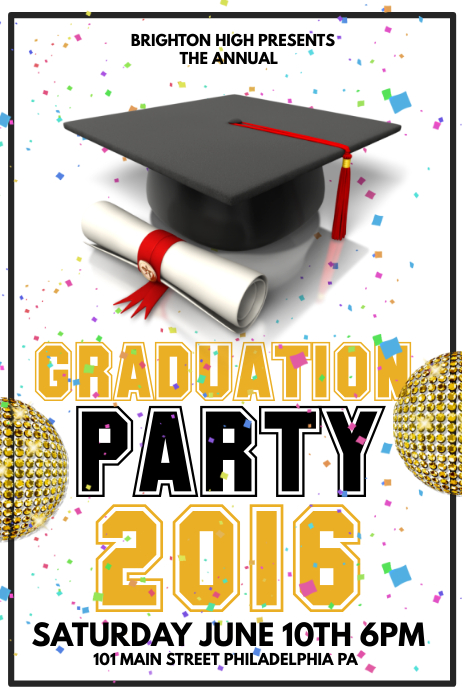 Graduation Template | PosterMyWall