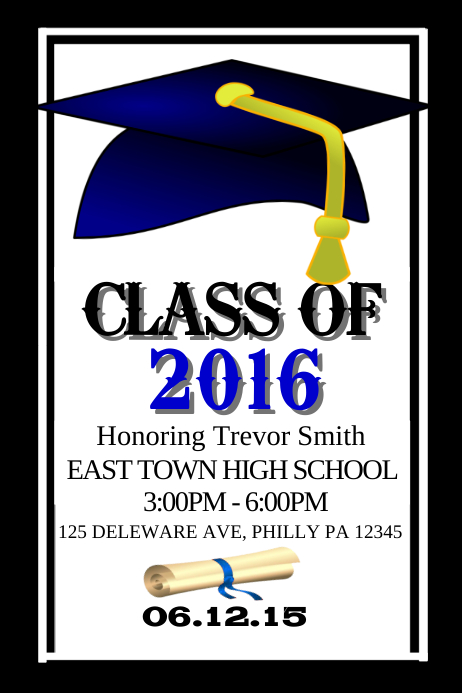 GRADUATION Template | PosterMyWall