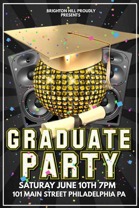 Graduation Plakkaat template
