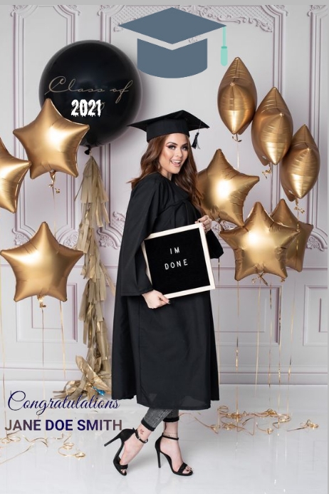 GRADUATION FLYER TEMPLATE | PosterMyWall