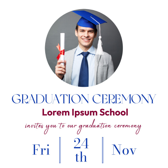 Graduation flyer template | PosterMyWall