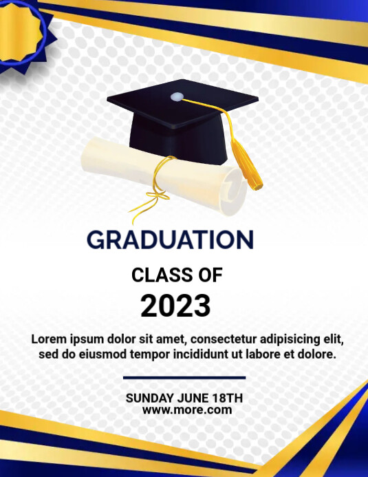 Copy of Graduation Flyer Template | PosterMyWall