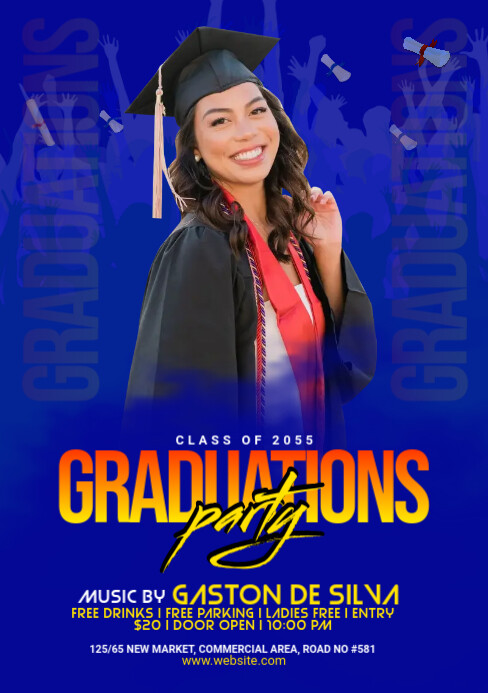 Graduation Flyer Template A5
