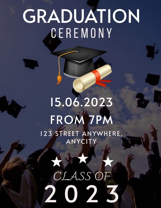 Copy of graduation flyer template | PosterMyWall