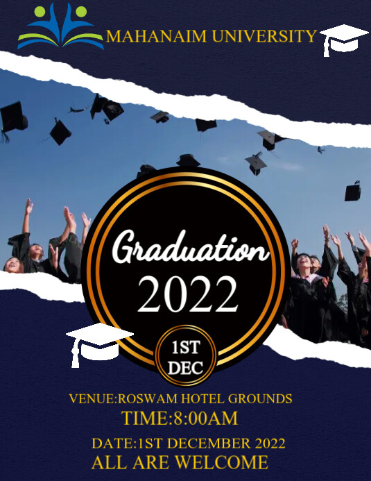 graduation flyer template | PosterMyWall