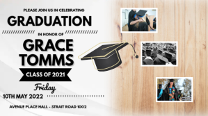 Graduation Flyer template Digital Display (16:9)
