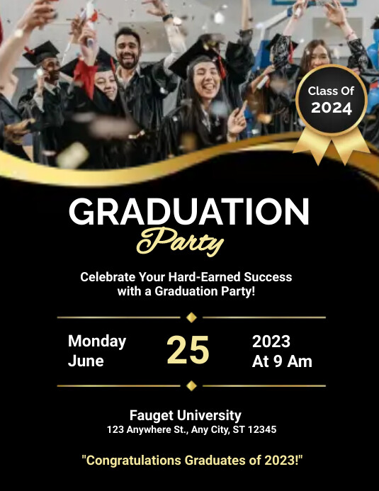 Graduation Flyer Template | PosterMyWall