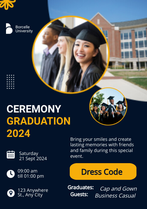 Graduation Flyer Template | PosterMyWall