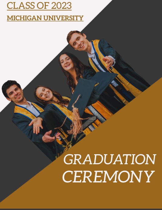 graduation flyer template | PosterMyWall