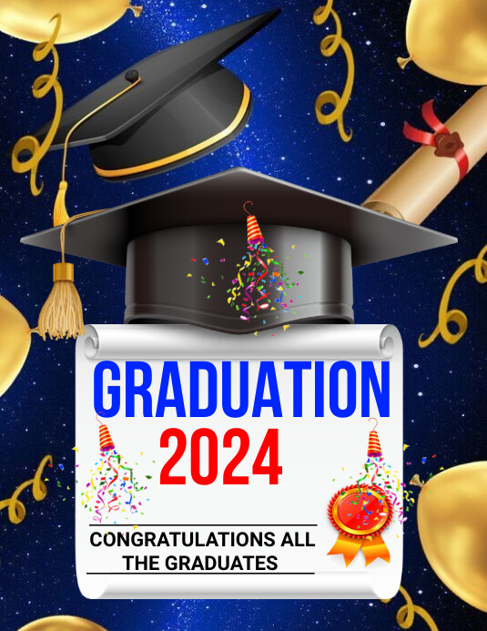Graduation flyers Pamflet (VSA Brief) template