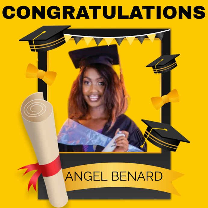GRADUATION FRAME Template PosterMyWall