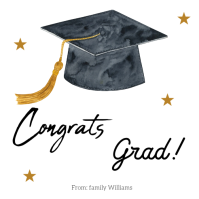 Graduation Gift Tag Digital, Congrats Grad Сообщение Instagram template