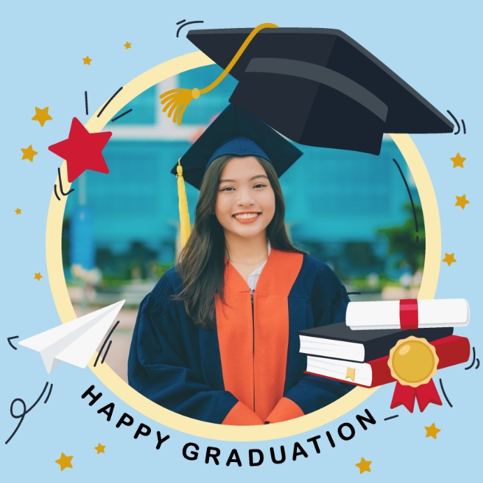 Graduation Greeting Template Publicação no Instagram