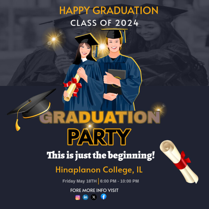 Graduation Instagram Post Template | PosterMyWall