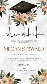 graduation invitation event FLYER TEMPLATE