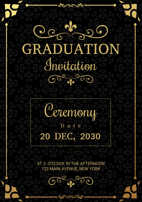 Graduation Invitation template | PosterMyWall