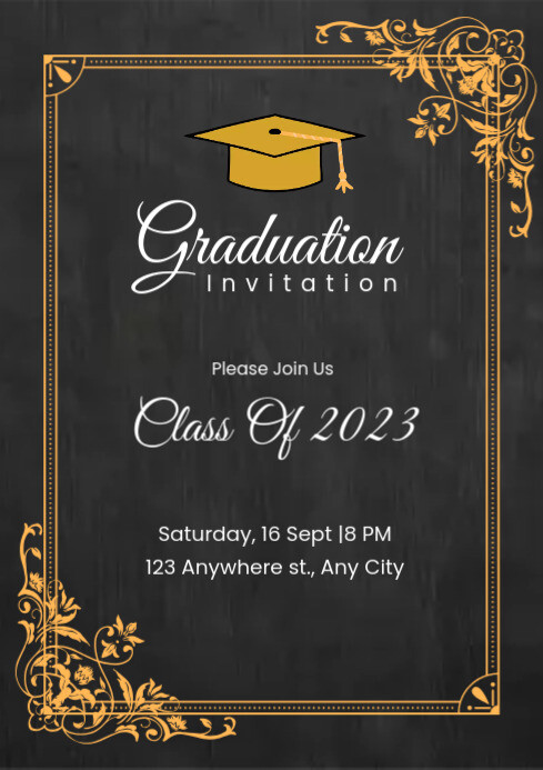 graduation invitation template | PosterMyWall