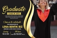 Graduation Invitation Video Template Étiquette