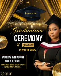 Graduation invite Instagram Portrait template