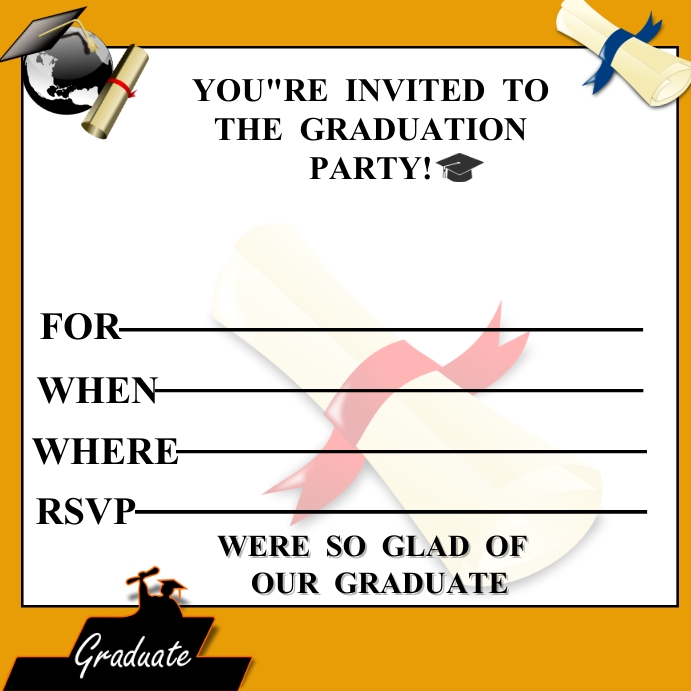 GRADUATION IV Template | PosterMyWall